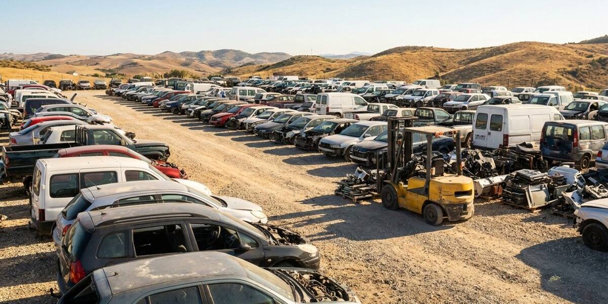 Coches en un centro autorizado de tratamiento de vehículos Coches en un centro autorizado de tratamiento de vehículos